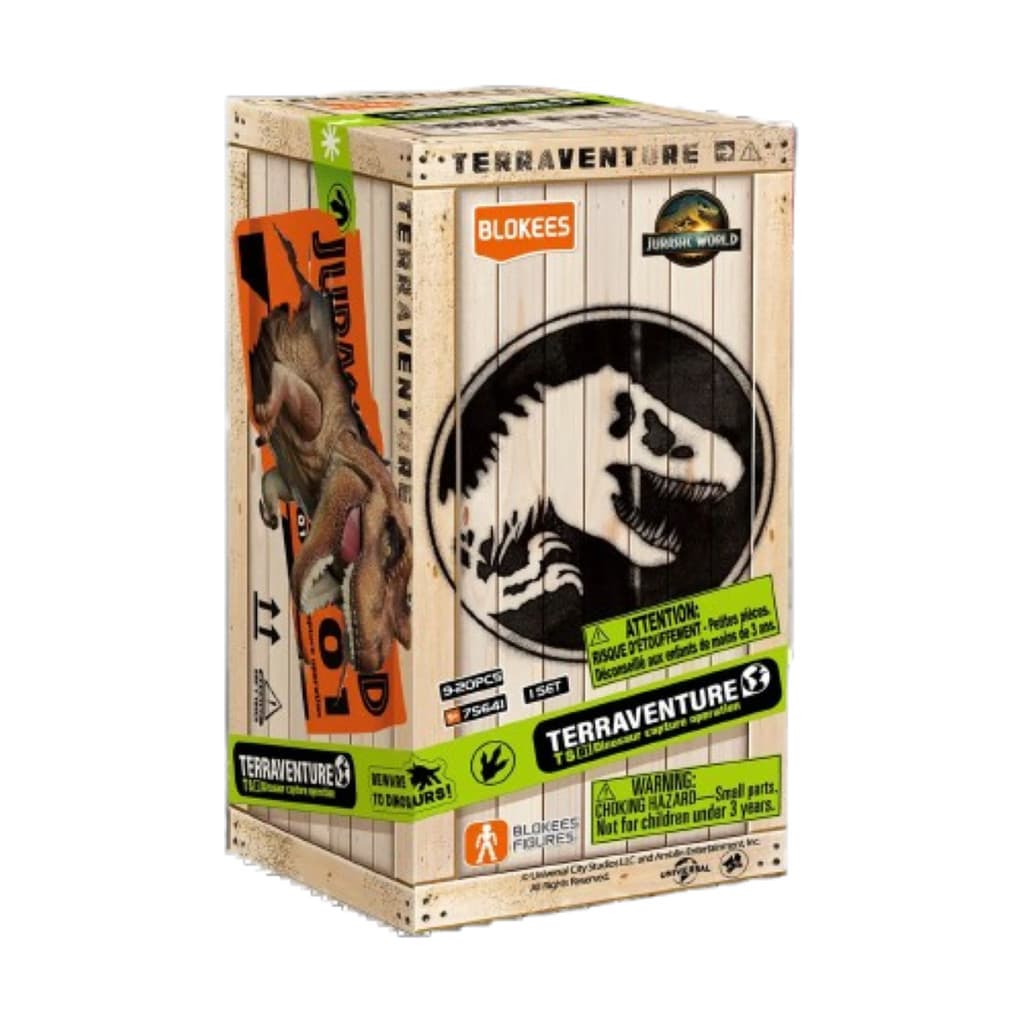 Boneco Articulado Montável Blokees Jurassic World Terraventure TS 01 Colecionável Model Kit