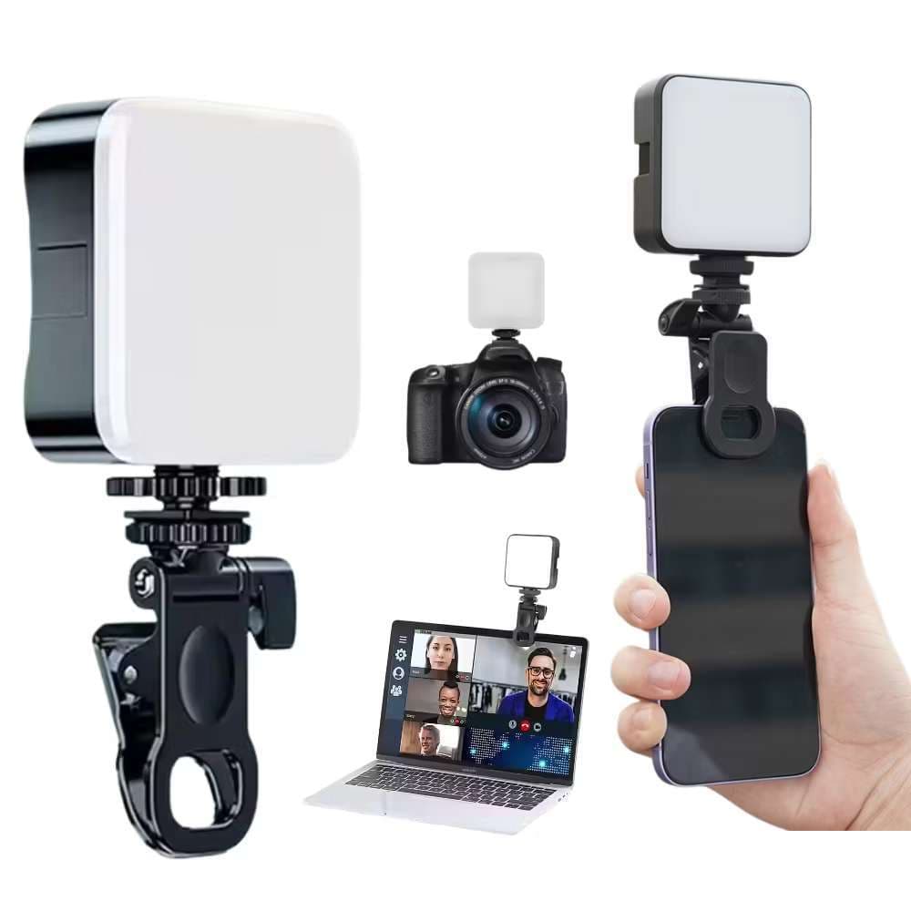 Luz LED Portátil para Vídeo e Selfie | Iluminador para Celular | 3000K–6000K Ajustável