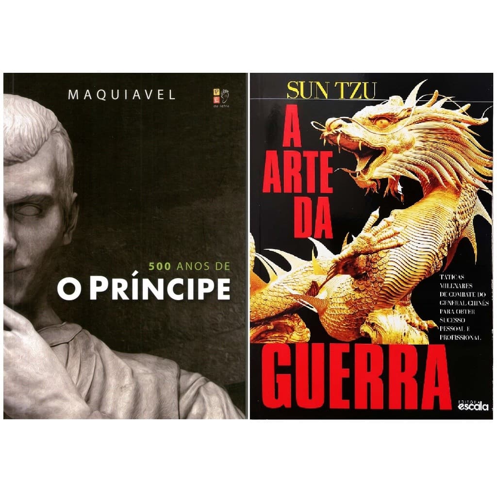 KIT C/ 2 LIVROS - A ARTE DA GUERRA E O PRINCIPE - MAQUIAVEL E SUN TZU