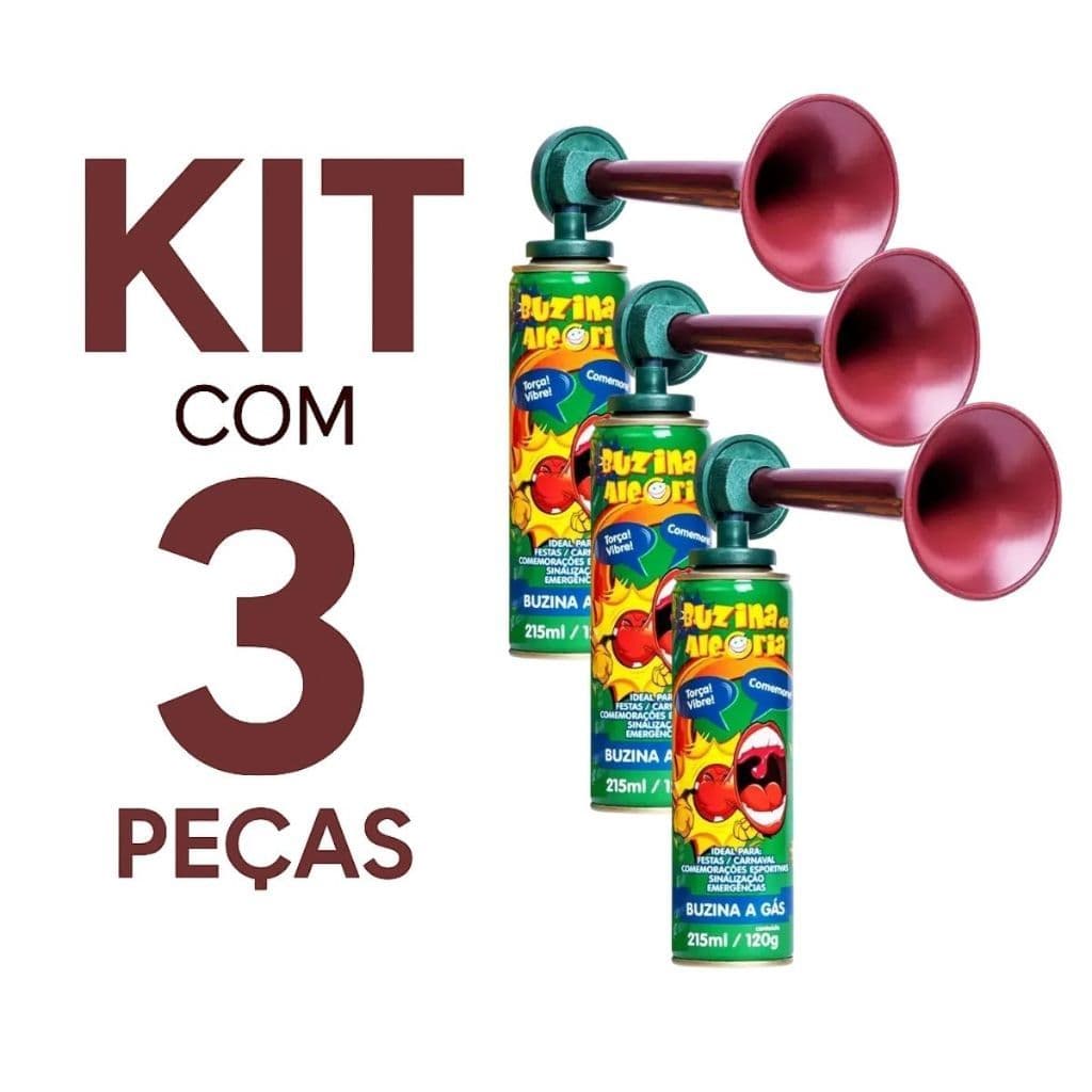 Kit Buzina da Alegria Corneta Festa Maritima Corrida Copa Confraternização 300ml