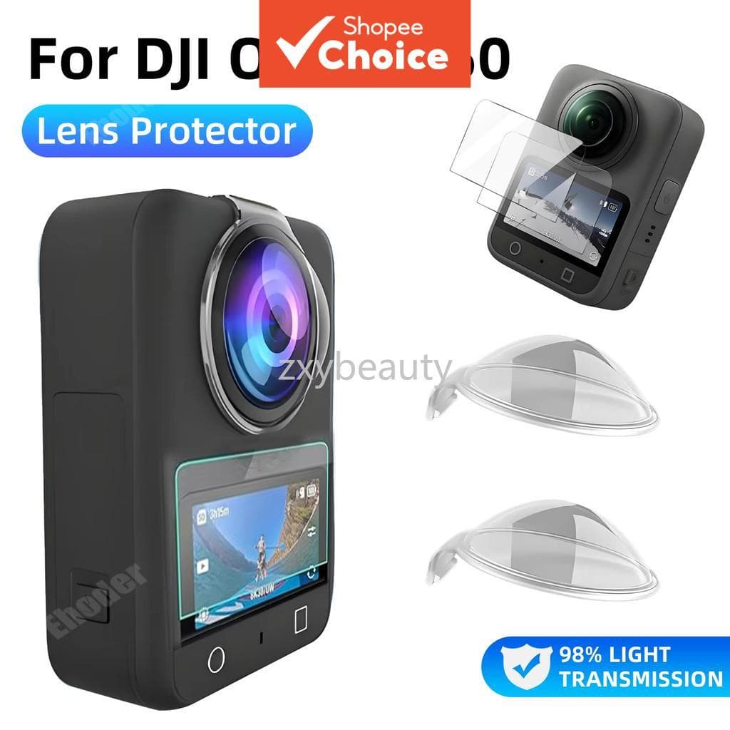 Protetores De Lente Osmo 360 Compatíveis Com DJI Capa Protetora De Vidro Temperado Óptico Esférico L