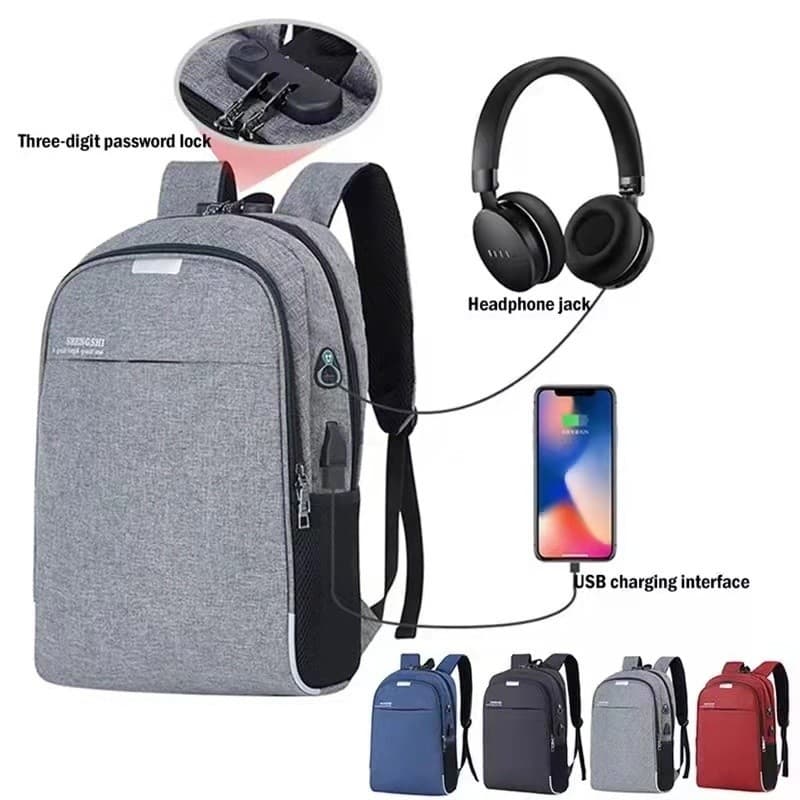 Mochila mascolino Anti Furto Para Notebook 15 Usb 35 L JorgeStore
