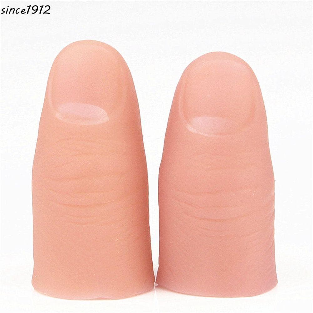 Desce Dedo Truque Adereços Brinquedos Engraçados Falso Polegar Ponta De Mágica Rua Close-Up Dedos