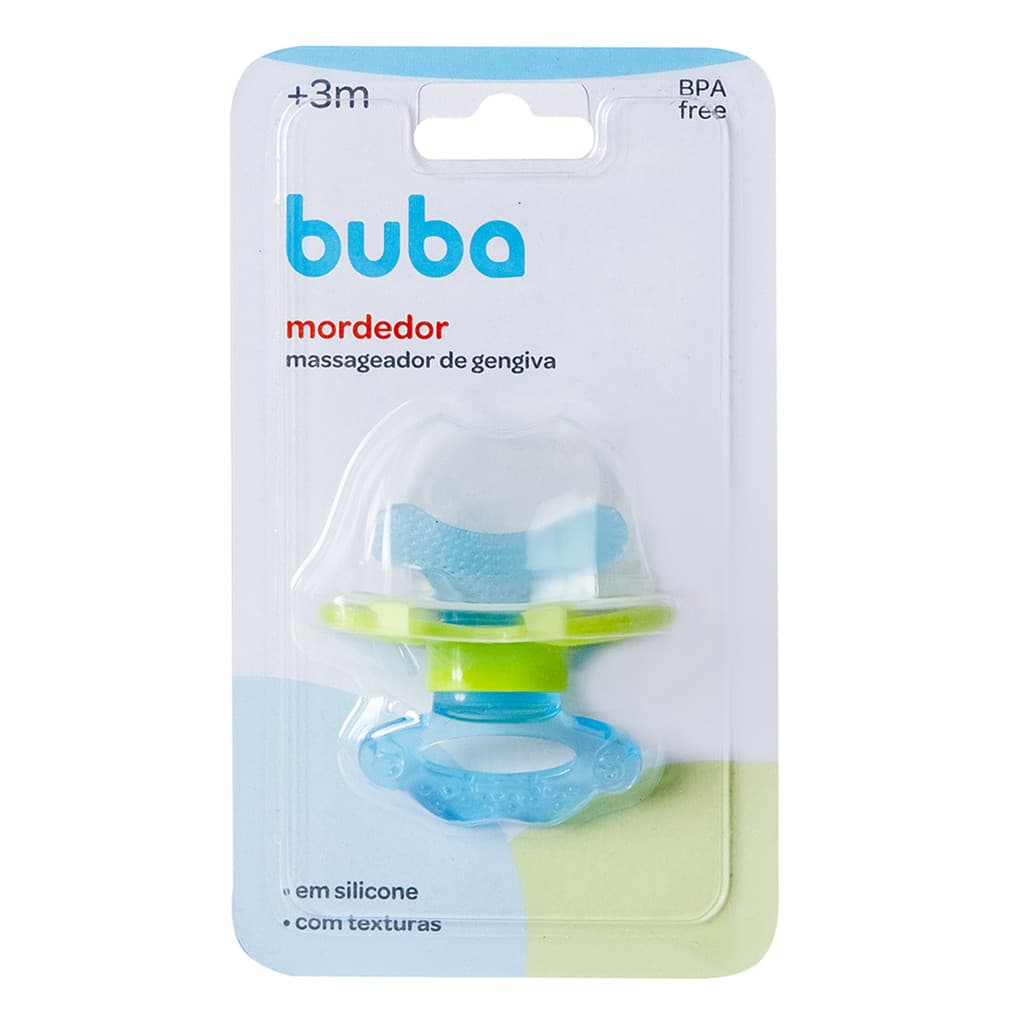 Mordedor para Bebê Massageador Alivia Dor na Gengiva Buba