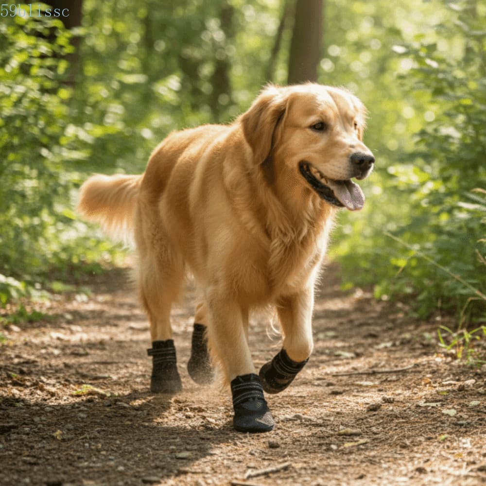 Sapatos Antiderrapantes Para Cães BLISSC , Botas Impermeáveis Reflexivas Ajustáveis , Protetor Confortável