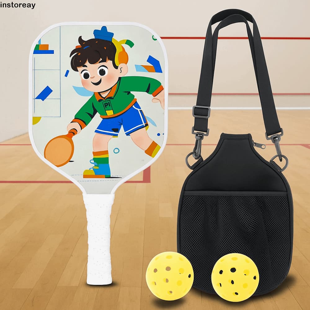 Conjunto De Pickleball Infantil INSTOREAY , Colorido E Leve , Fibra De Vidro