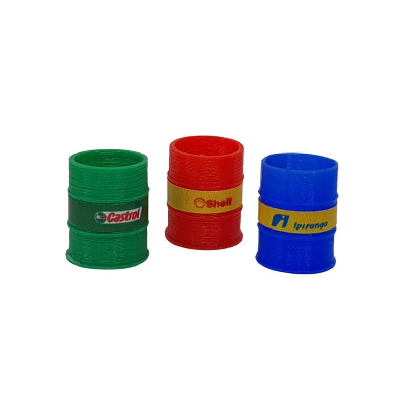 Kit 3 Miniaturas De Tambores Escala 1:64