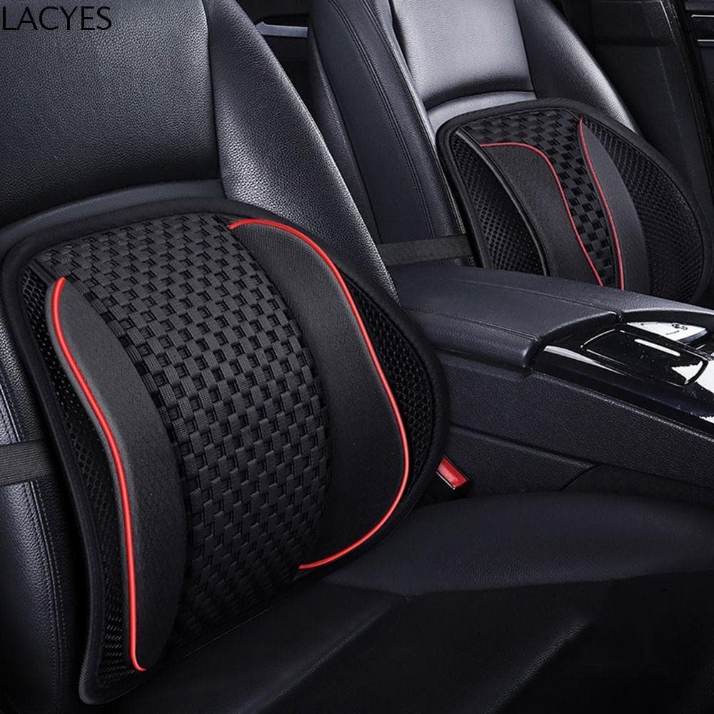 LACYES Travesseiro Lombar Para Assento De Carro , Massagem Na Cintura , Apoio , Almofada De Com Suporte De Contas