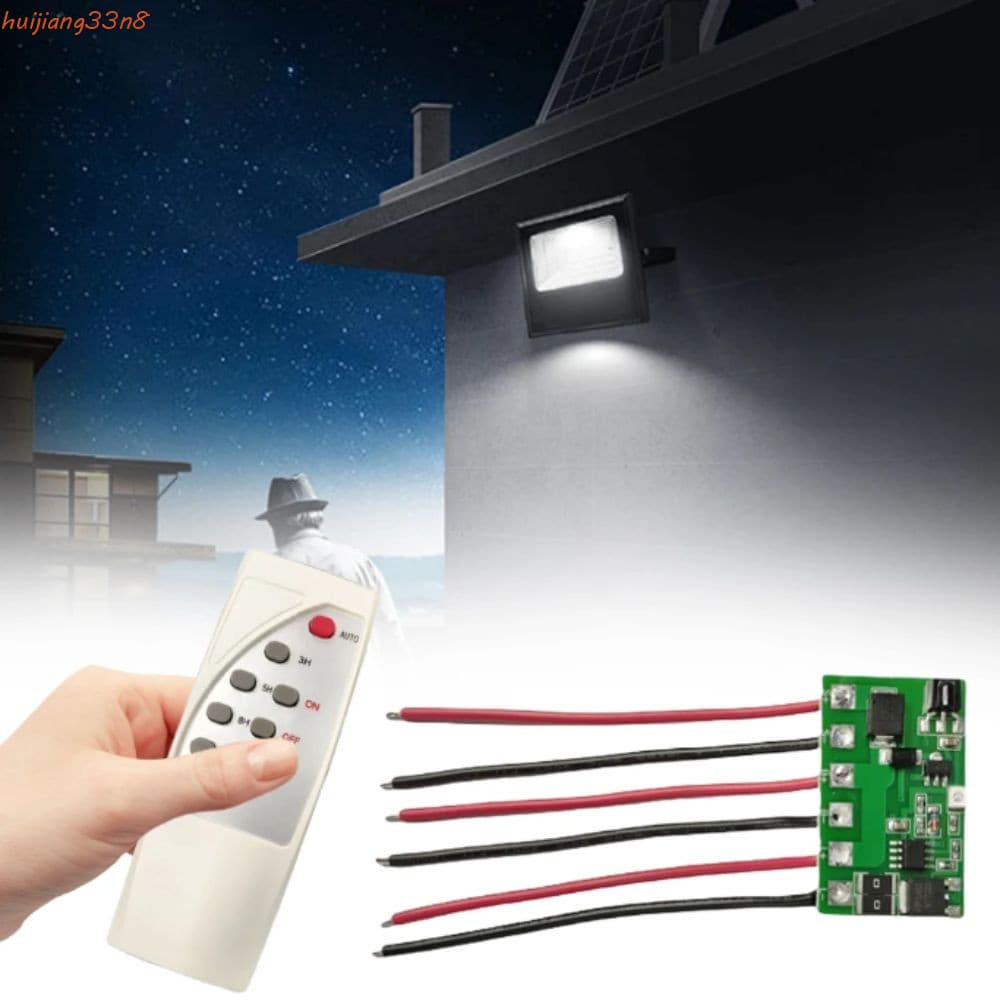Placa De Driver De Luz LED Solar HUIJIANG , Controle Função De Temporização Circuito