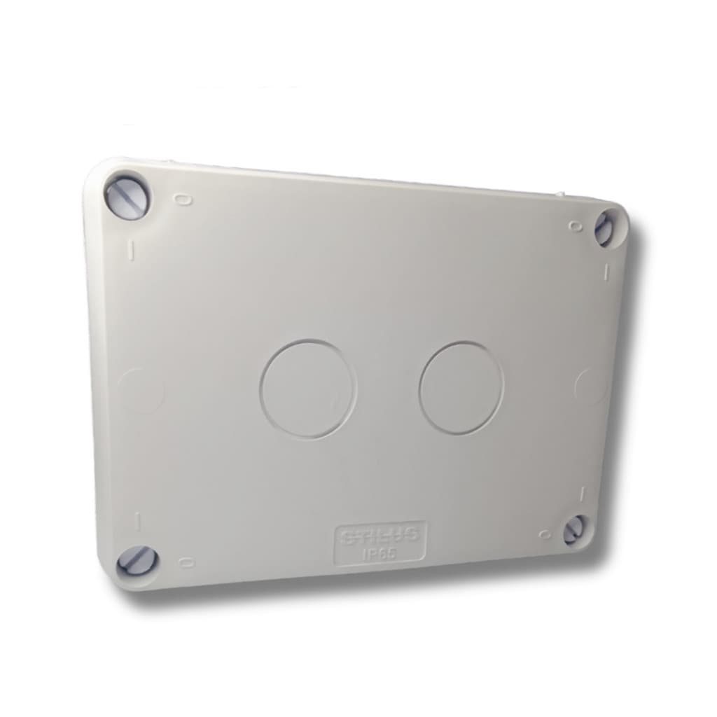 Caixa Protetora Retangular Stilus Premium PPP CFTV Proteção Para Fios, Conectores e Fontes