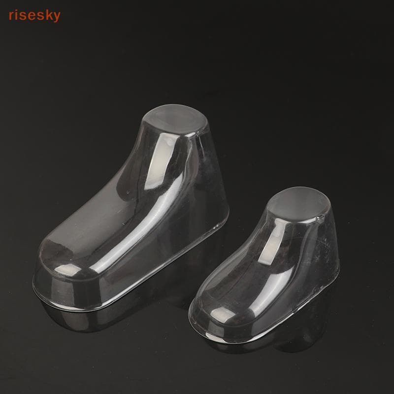 [risesky] 10 Pcs Transparente PVC Criança Botas Vitrine Suporte Quadro Pés Molde De Sapato De Plástico Maca Bebê Sos Dis