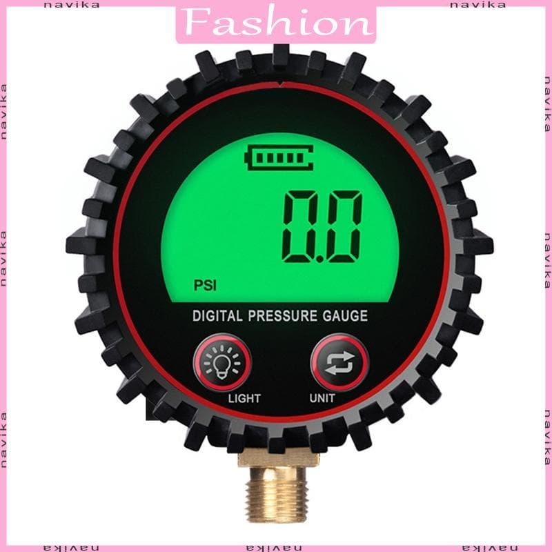 Atualização Digital Medidor Pressão Dos Pneus Mandril Ar E Acessórios Do Compressor Display LCD Holofote LED Re