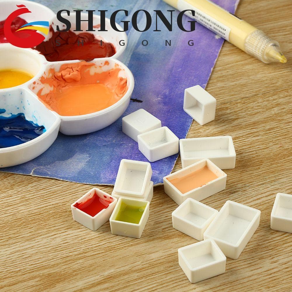 Paleta De Pintura SHIGONG 3.2ml 6/12/24/48pcs Artistas Meia Panela Vazia Materiais De Arte