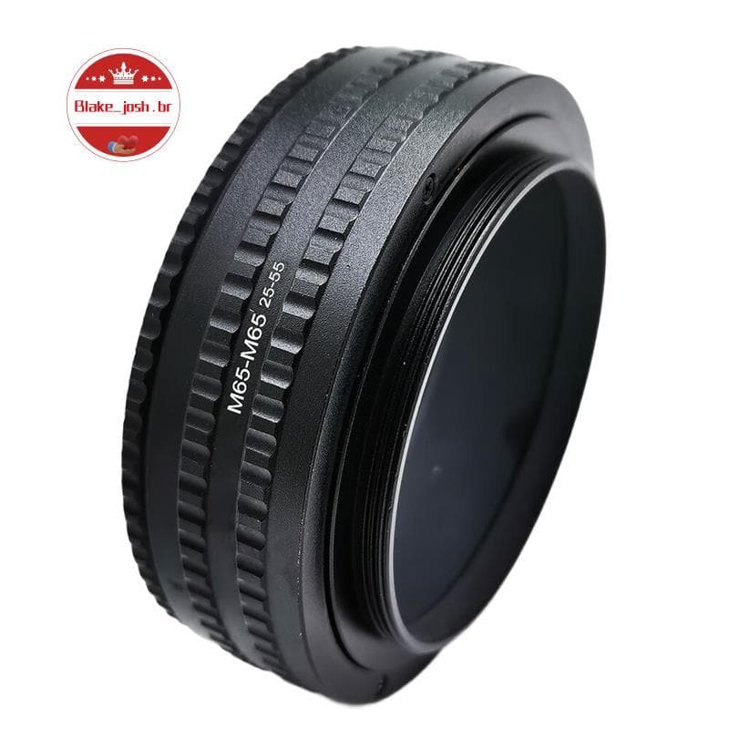 [Qualidade B] Adaptador De Anel Helicoidal De Tubo De Extensão Macro De Montagem 25-55 M65 A M65 25mm-55mm Lente De Câme