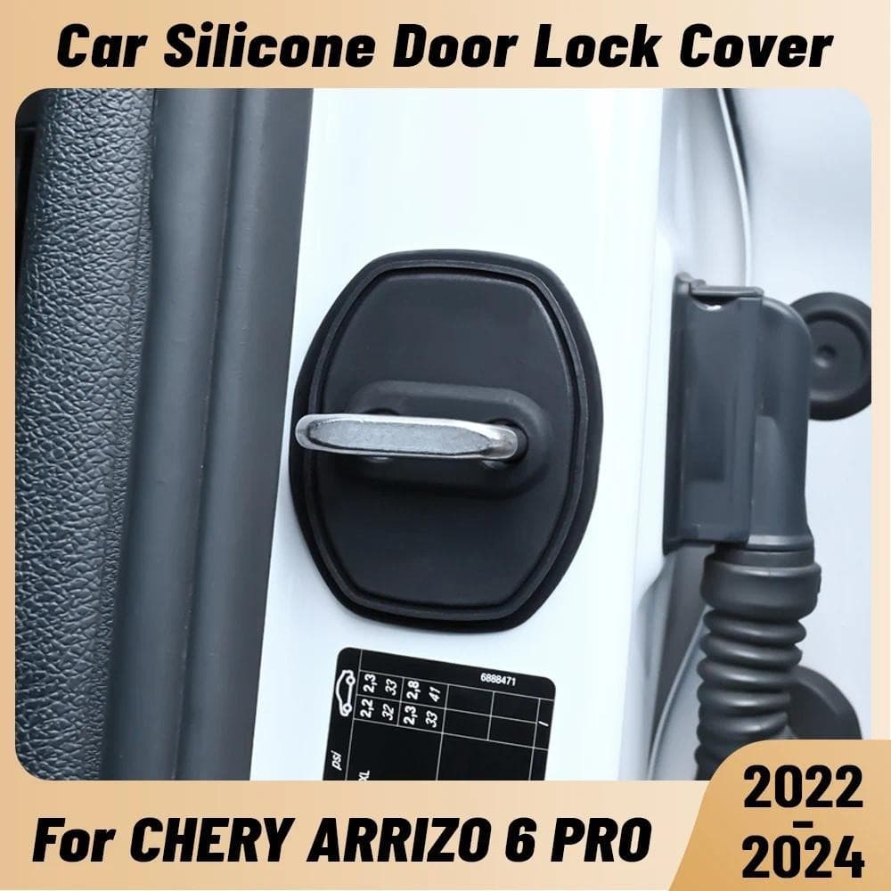 Para CHERY ARRIZO 6 PRO 2022-2024 Amortecedor Da Porta Do Carro Protetor De Fechadura Silicone Auto Travas Capa Acessóri