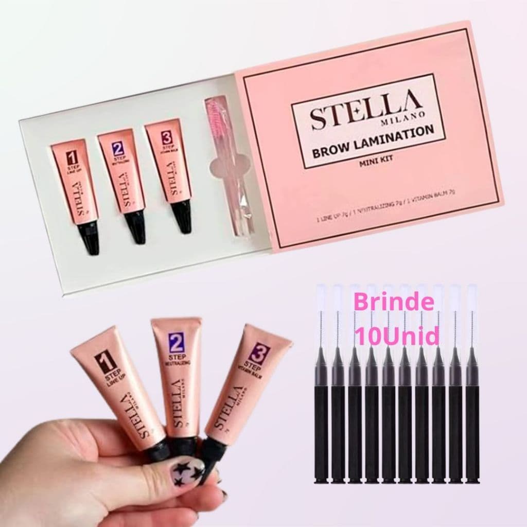 Mini Kit Brow Lamination Lash Lifting Stella Milano + Brinde