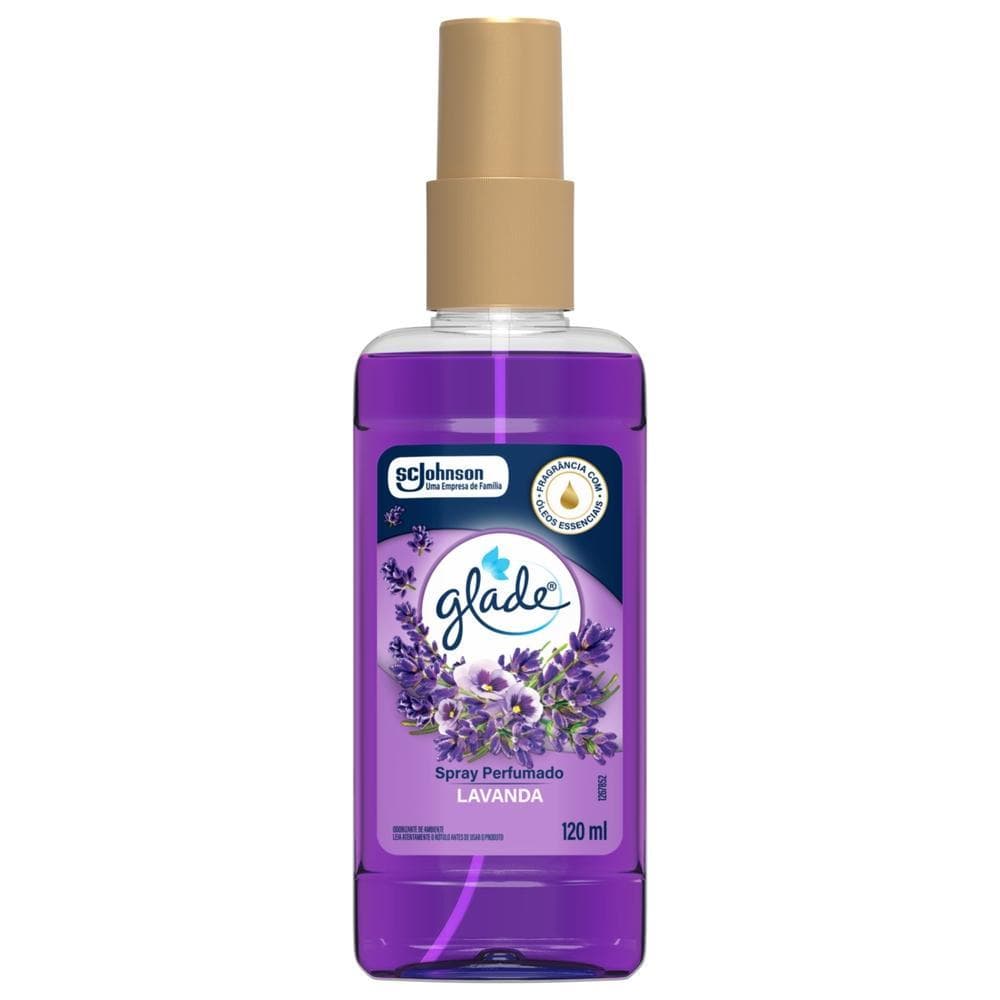 Odorizador de Ambiente Glade Gotas Perfumadas Lavanda Spray Perfumado Frasco 120ml