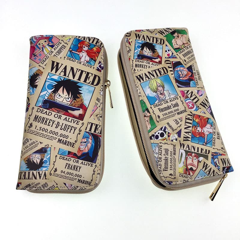 Carteira masculina QAXJ Carteira masculina Naruto Red Cloud Carteira longa