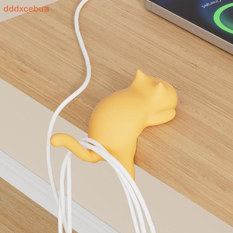 [dddxcebua] Gato Portátil Fofo Bolsa Gancho De Mesa Bapa De Viagem Suporte Organizador Decoração De Escritório Em Casa G