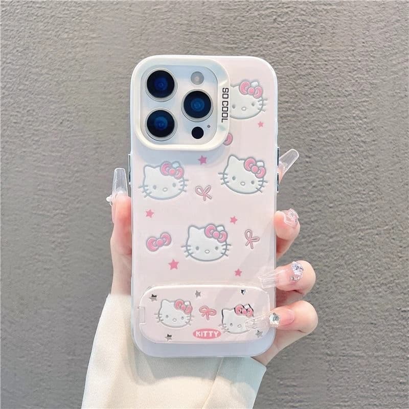 Capa de celular Gato KT com Samsung A55 A53 A51 A72 A36 A34 A32 A26 A23 A20S A17 A15 A13 A10 A03 Suporte casca macia