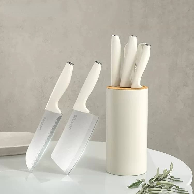 Jogo de Faca de Cozinha 5 peças Conjunto de Faca Aço inoxidável de Profissional Anti-bacteriano