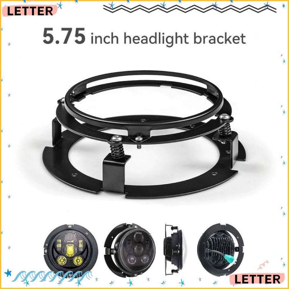 Kit De Suporte De Farol De Carta , LED De Liga De Alumínio De 5.75 Polegadas , Redondo