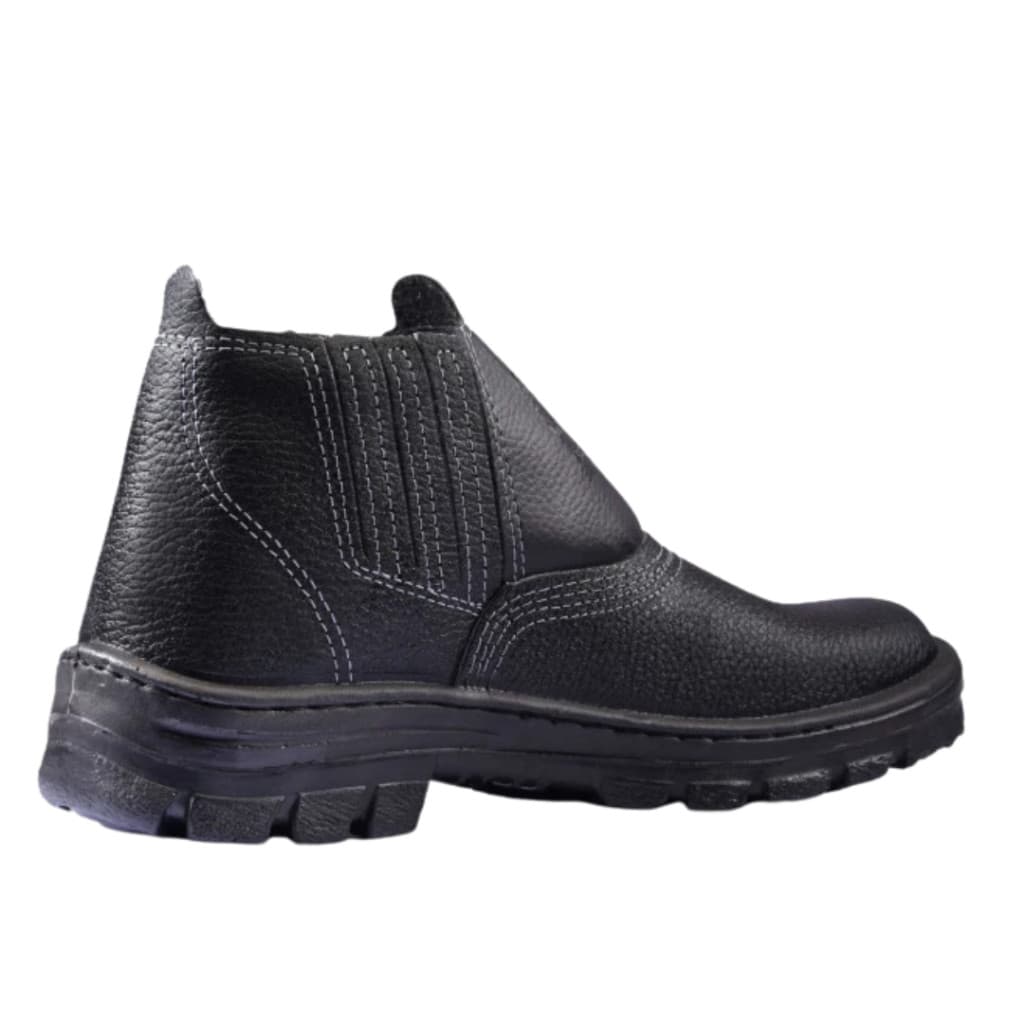 Bota Botina Pedreiro Masculina de Segurança Bico PVC Cartom CA17137