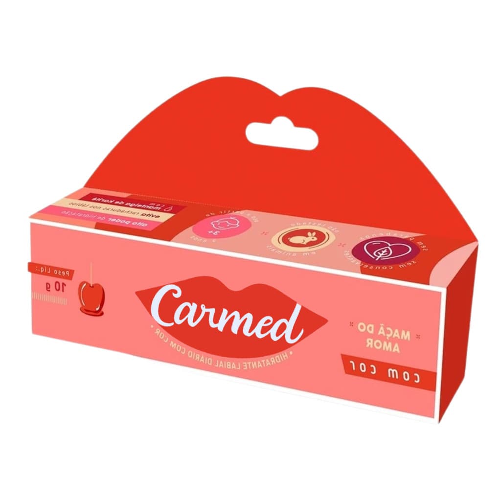 Carmed Hidratante Labial  Maça do Amor 10g - Edição Ilimitada, Bisnaga 10g, Cheirinho Doce