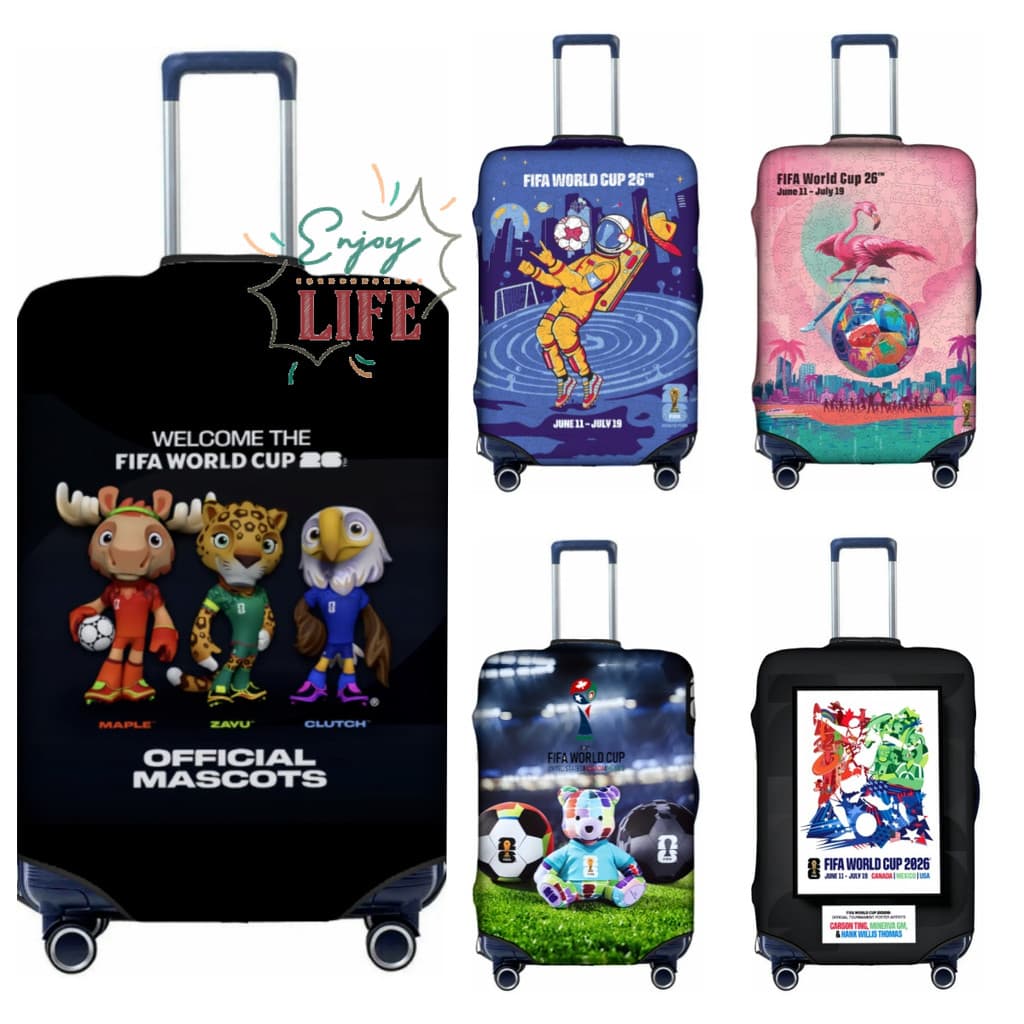 [Spot] Capa Protetora Para Mala Da Copa Do Mundo FIFA 2026 , Bagagem De Viagem , Personalizada , Espessa , Elegante , El