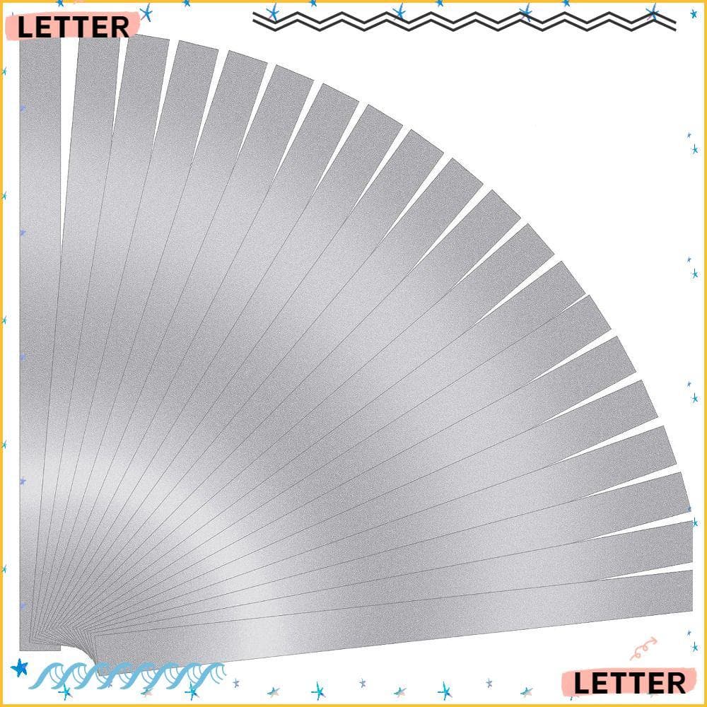 Carta 20 Unidades De Adesivos Refletivos , Fita Reflexiva Sem Contato , Adesivo Laser