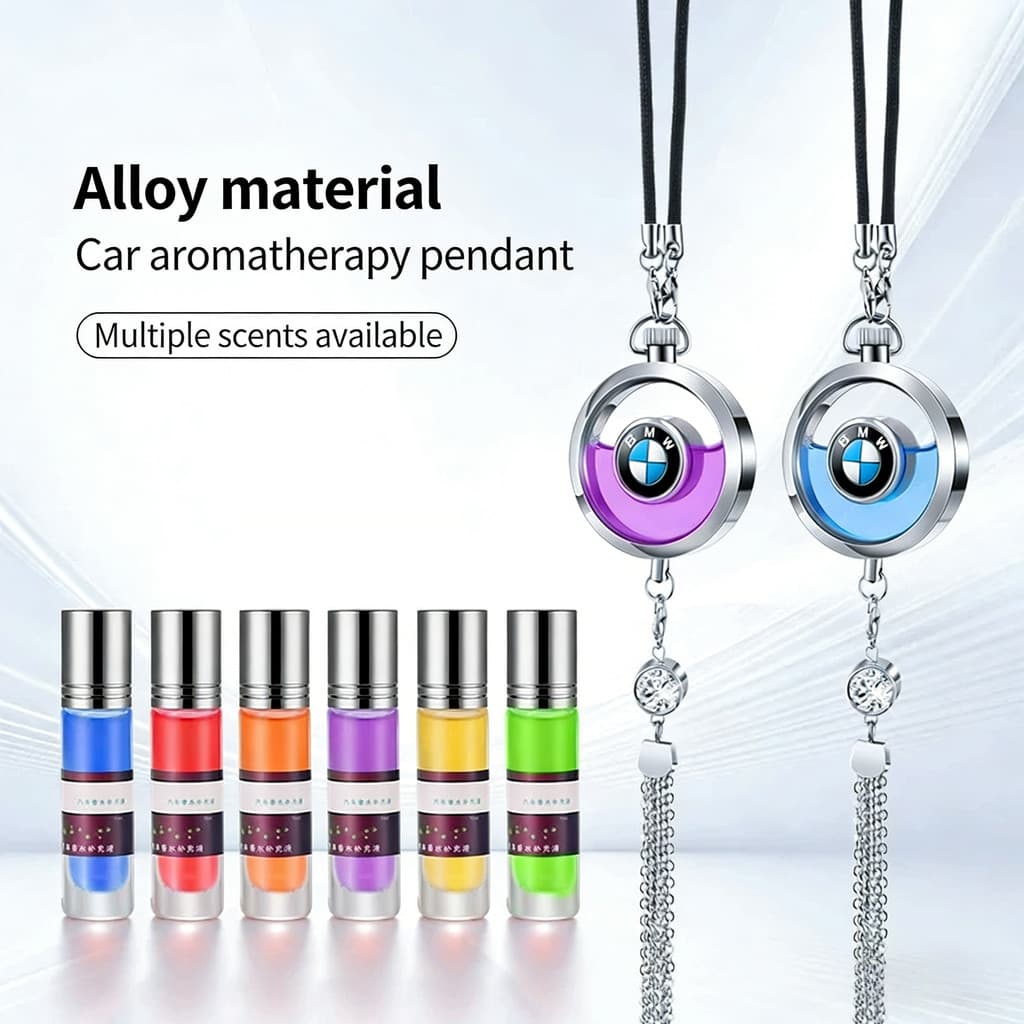2026 novo estilo carro Perfume pingente de carro decorações interiores decorações criativas de longa duração luz fragrân