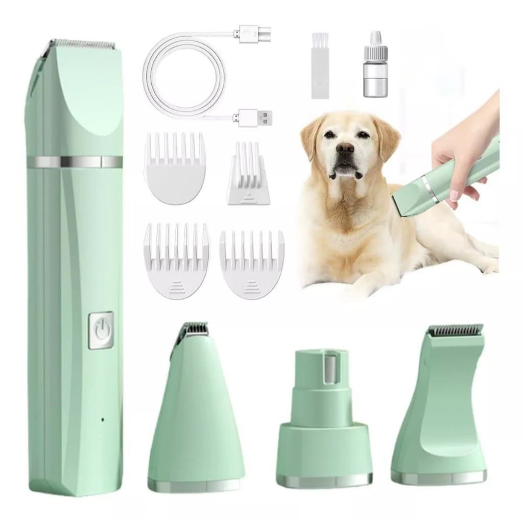 4 Em 1 Cortador De Pelos Elétrico Para Animais De Estimação