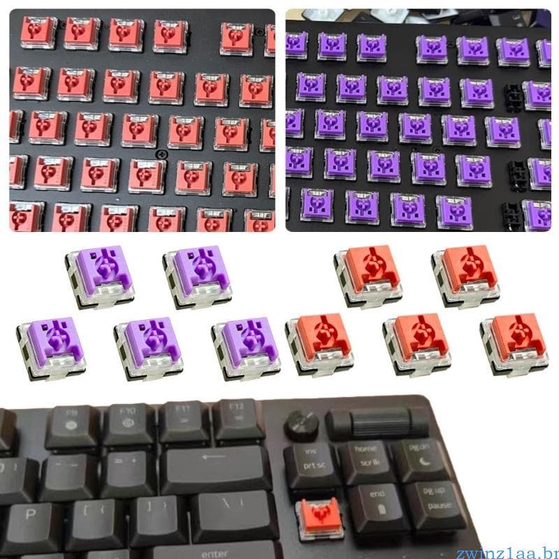 zwinz1aa Interruptores Ópticos Retroiluminados Baixo Perfil Para Teclados Jogos DeathStalker V2