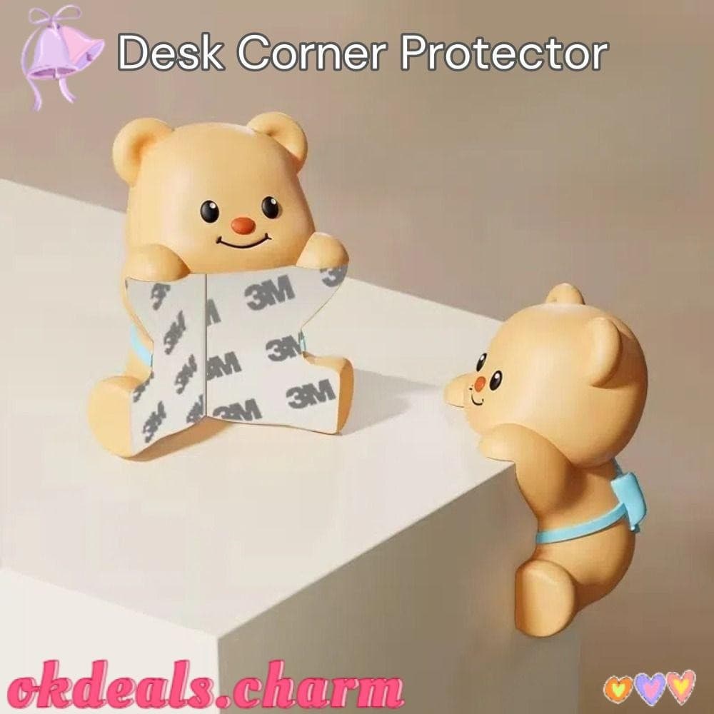 OKDEALS Protetor De Canto De Mesa , Ângulo Anticolisão De Urso De Manteiga Fofo E Seguro Para Bebês , Borda De PVC Macio