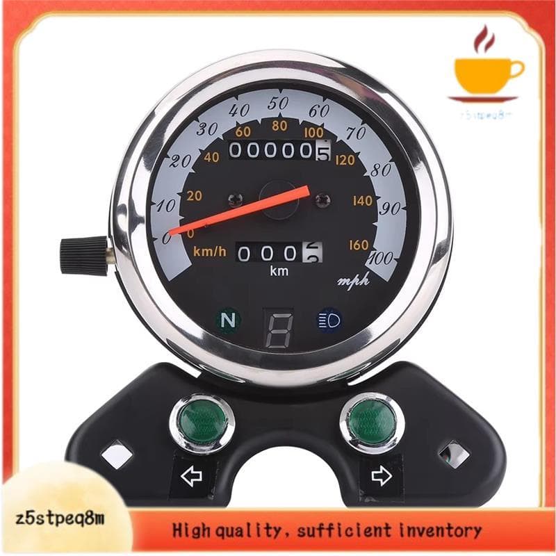Para GN125 TU250 Universal Motocicleta Velocímetro Medidor Odômetro Retro Instrumento De Modificação