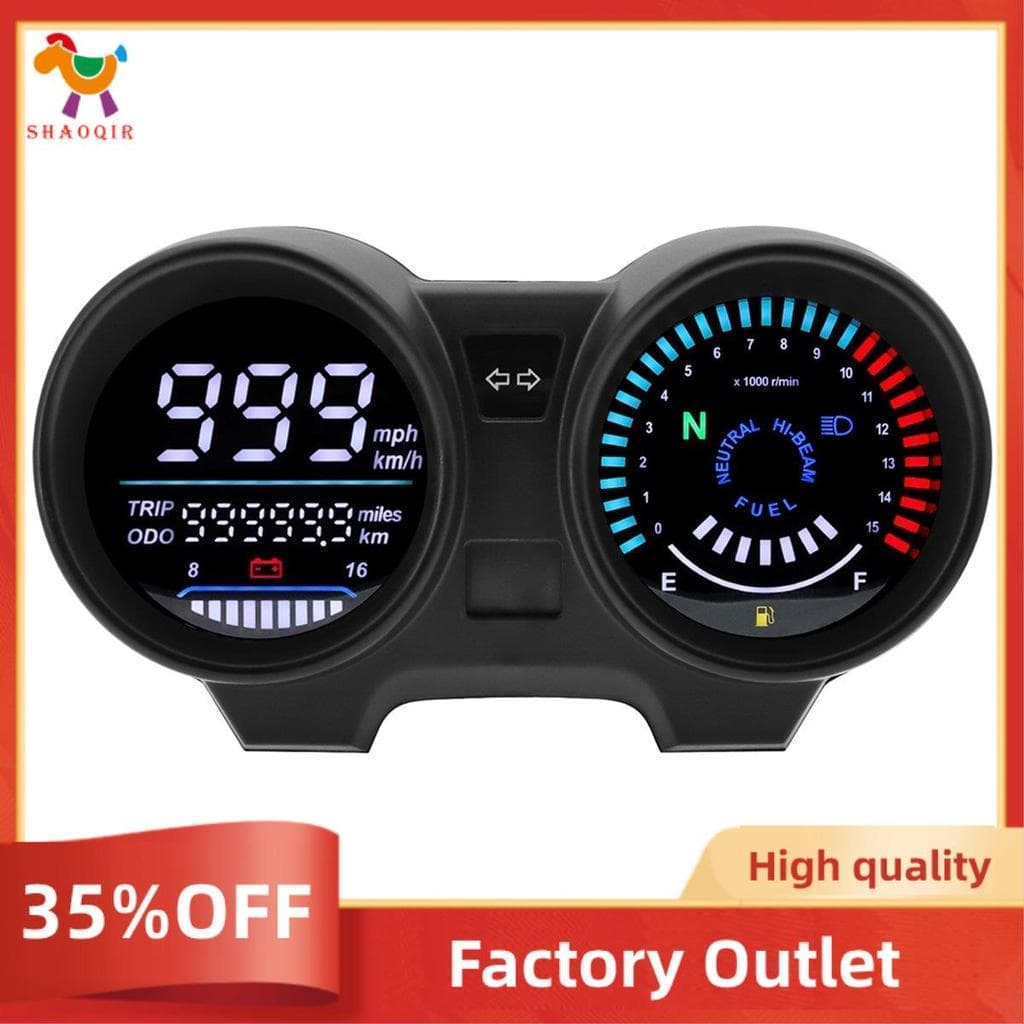 Velocímetro Digital Para Motocicleta , Painel Led Tacômetro Brasileiro 150 Cg150 Fan150 2010 2012 Branco