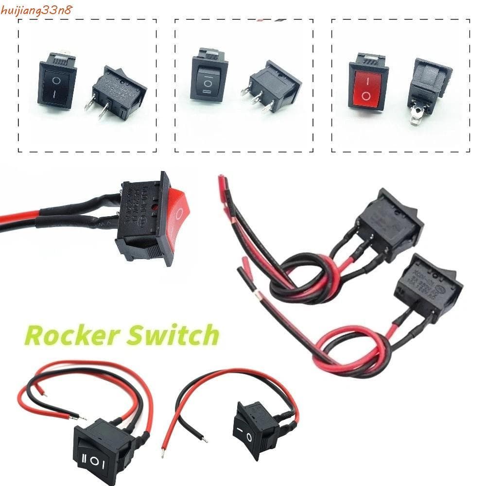 HUIJIANG 10 Peças Interruptor De Alimentação Do Controlador , Mini Oscilante Liga/2/3 Pinos , DC SPST De Engrenagens E 1