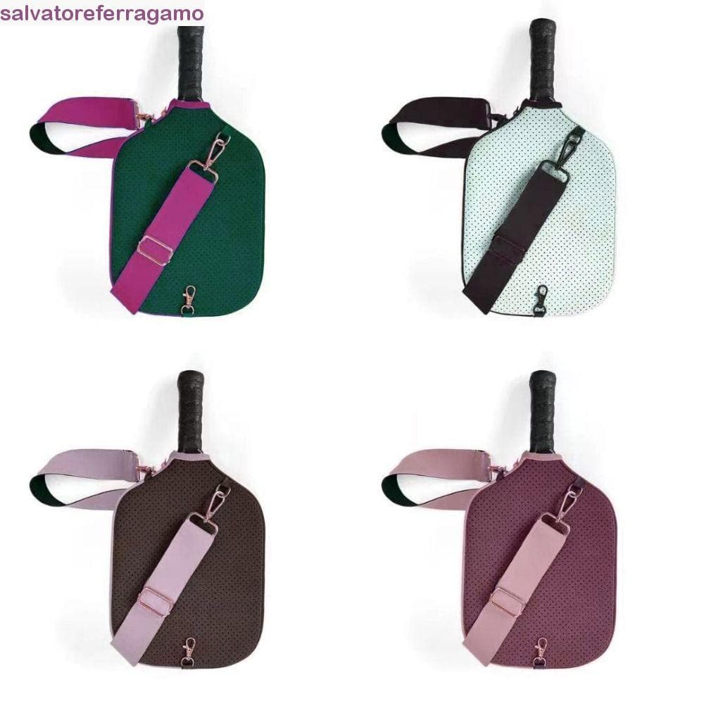 Capas Para Remo De Pickleball SALVATOREFERRAGAMO , Manga Raquete Com Design De Zíper De Neoprene