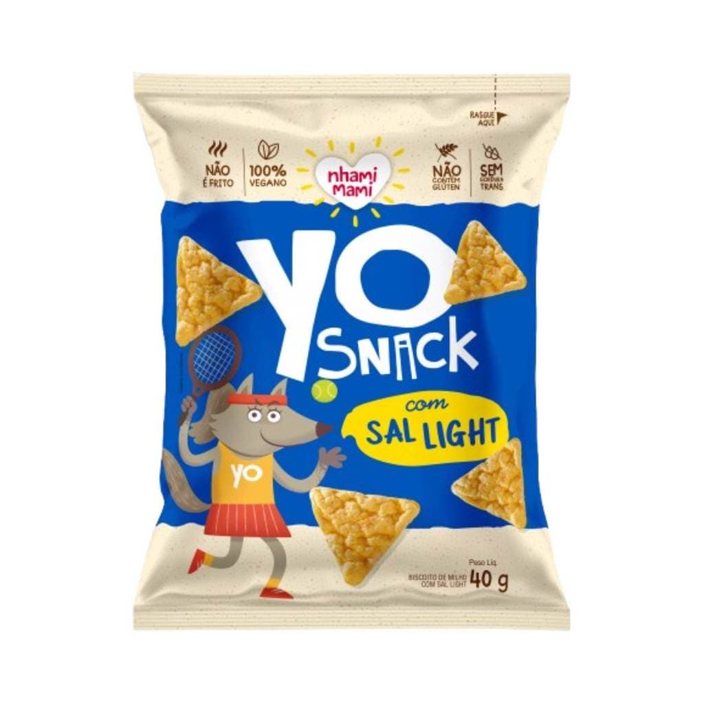 Yo Snack Infantil Vegano Sem Glúten Sal Light - Nhami Mami 40g