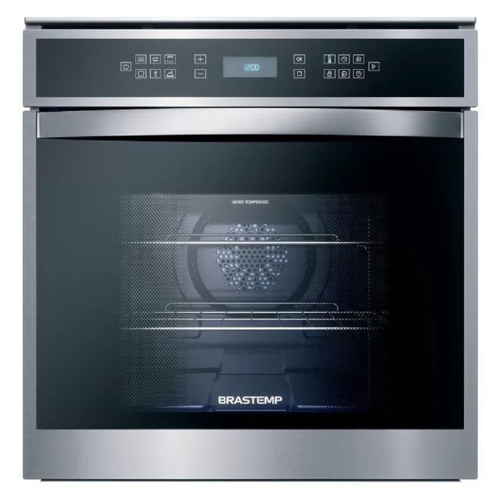 Forno Elétrico de Embutir Brastemp BOT84ARBNA 84 Litros Inox