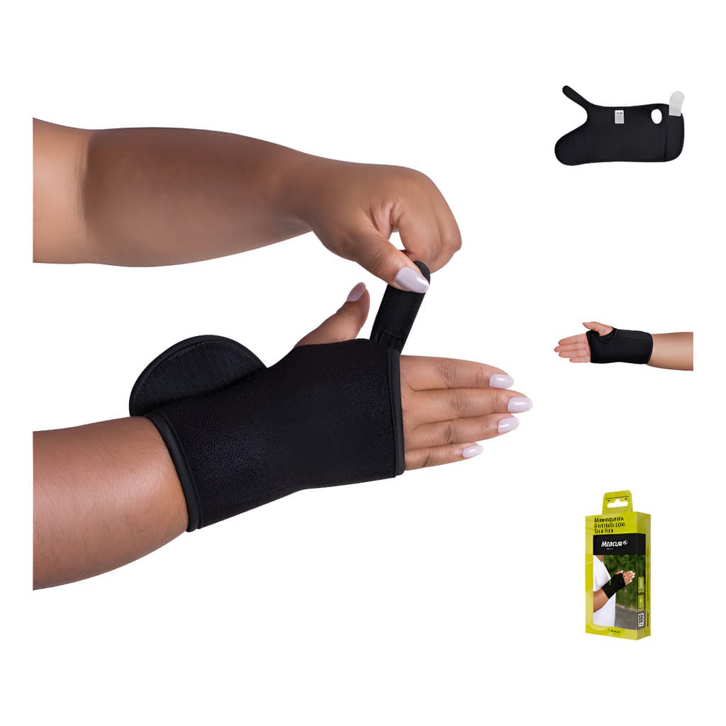 Munhequeira Com Tala Ajustável Flex Direito Mercur