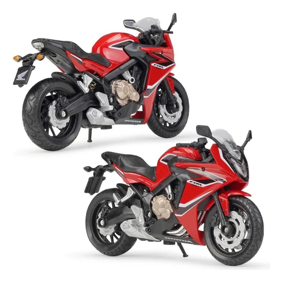 Miniatura Moto Honda CBR650F 2018 Vermelha Welly 1/18