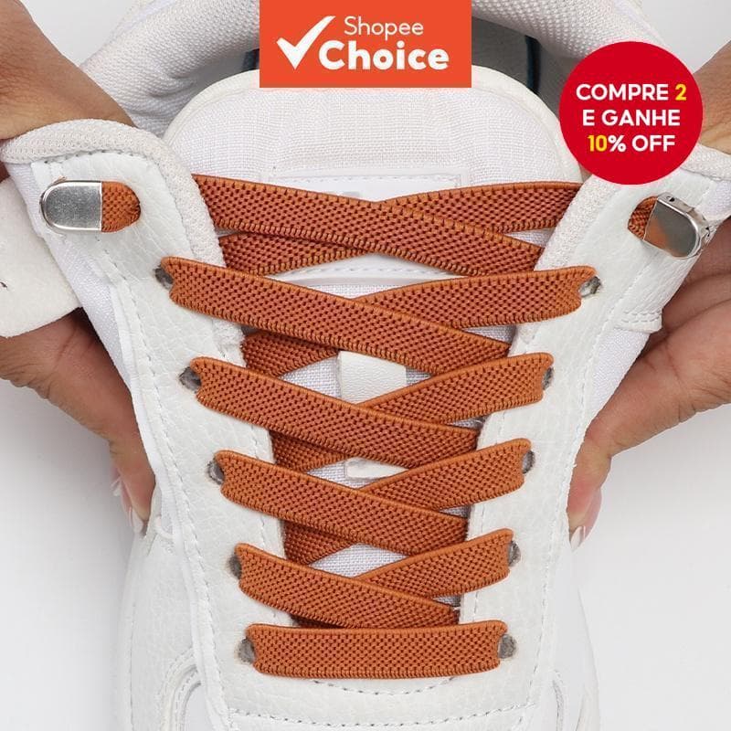 Atacadores de Sapatos Elásticos Planos para Tênis Lazer Crianças e Adultos Ao Ar Livre