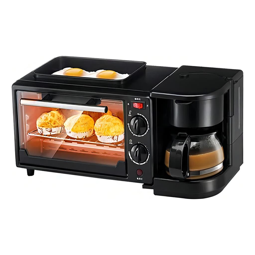 Forno De Bancada Elétrico 3 Em 1 Cafeteira Forno E Grill 110 ou 220v