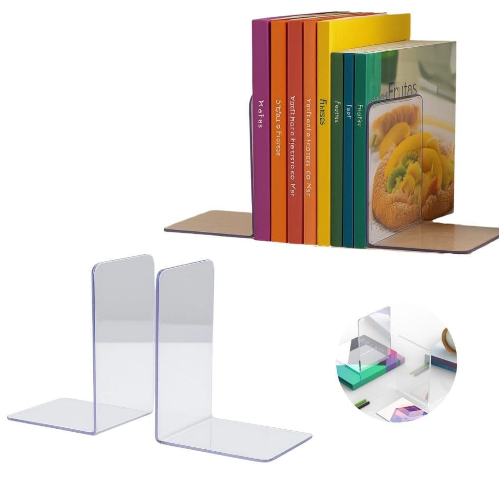 Suporte de Livros Bibliocanto Acrílico Transparente Organizador Estante Livro