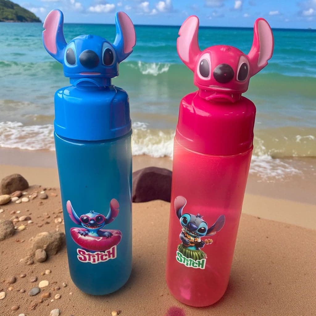 Garrafa do Stitch Infantil  + Brinde  decorativo personalizado ✨
