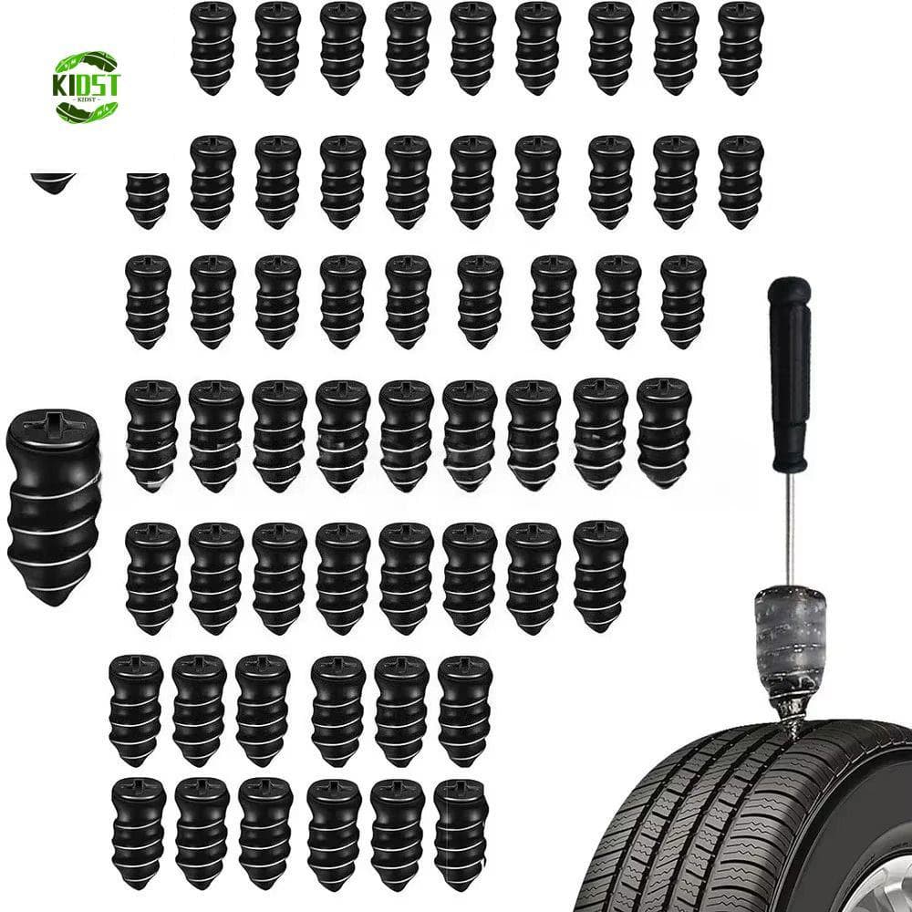 KIDST 10/20Pcs Prego Para Reparo De Pneus De Carro , Parafuso Auto-Roscante De Borracha Universal , Sem Câmara De Ar