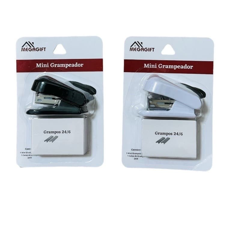 Mini Grampeador Com 24/6 Grampos BJ7209 cor Aleatorio v