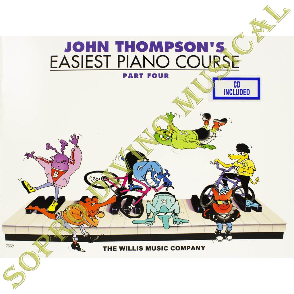 Método John Thompson's Easiest Piano Course Parte 4 com CD