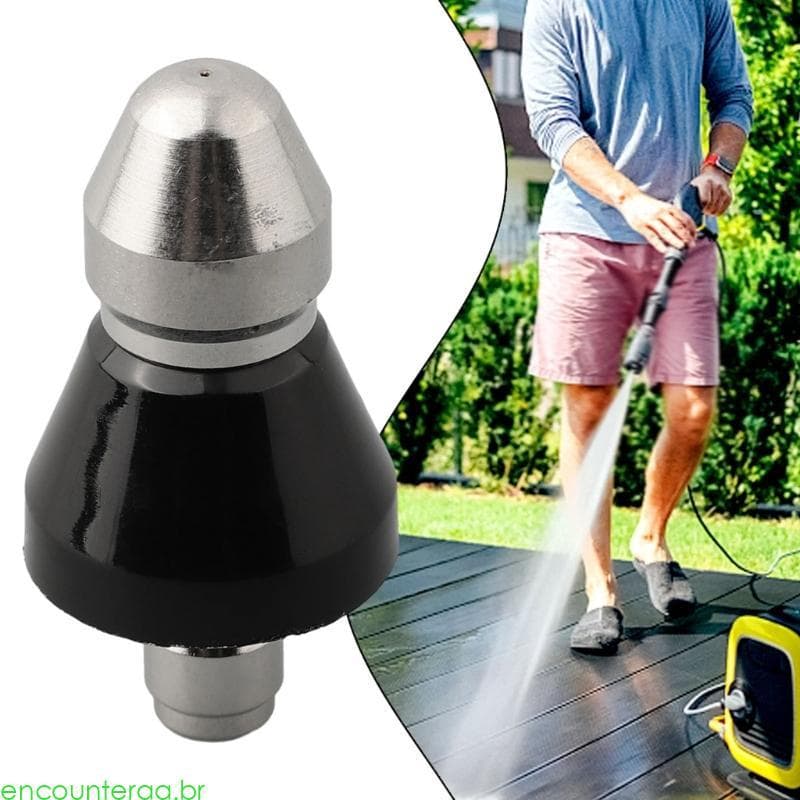 Encountera 8 Conjuntos Bicos Jato Esgoto Aço Inoxidável Para Limpeza Drenagem Lavadora Pr